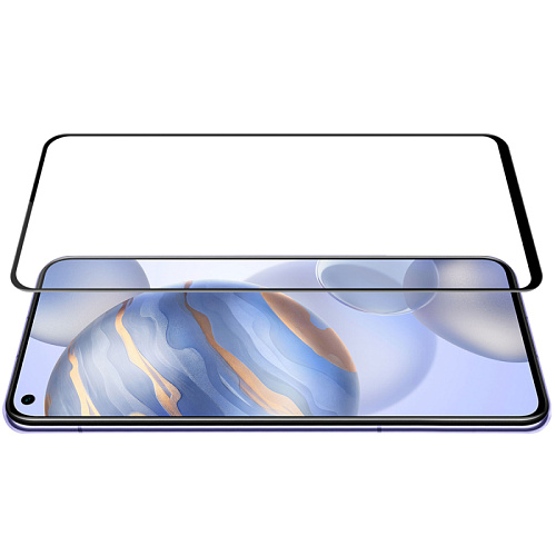 Защитное стекло на Honor 30, 9D, черный, X-CASE