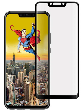 Защитное стекло на Huawei Nova 3, 9D, черный, X-CASE