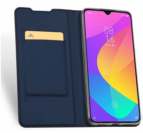 Чехол-книжка для Xiaomi Redmi Note 8, DU DU, боковой, синий