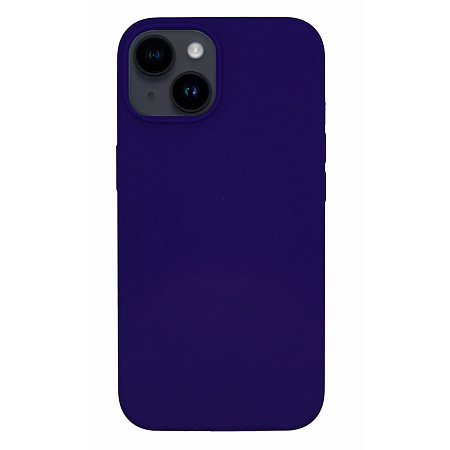 Чехол-накладка для iPhone 14, Silicon Case, без лого, индиго