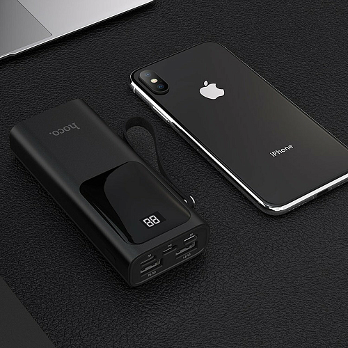 Универсальный Доп. Аккумулятор 10000mAh, J41, с диплеем, HOCO, черный