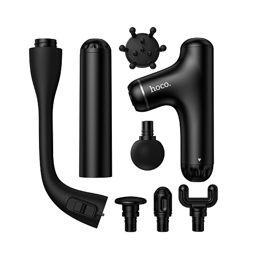 Массажер 3 в 1, HP55, Hoco, 5 насадок, черный