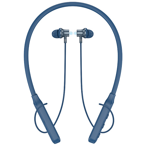 Беспроводные наушники ES74, HOCO, спортивные наушники с шейным ободком, синий