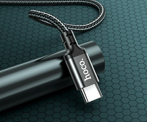Кабель Type-C на Type-C, HOCO, X14, Fast Charge 60W, черный