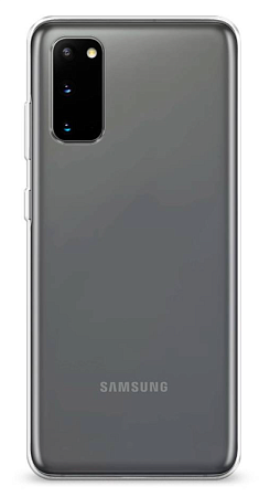 Чехол силиконовый для Samsung Galaxy S20, X-CASE, прозрачный