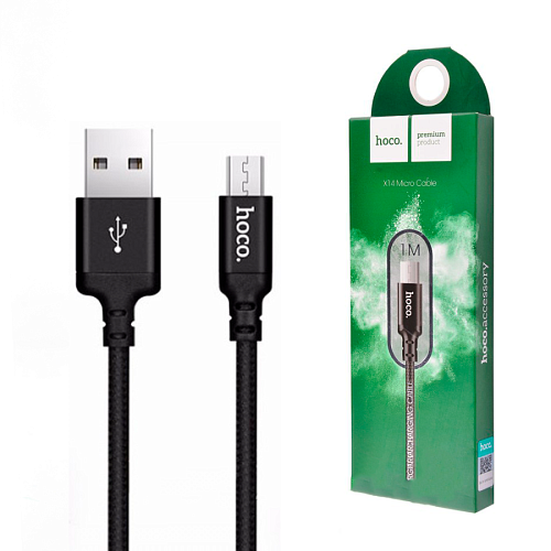 USB Кабель Micro, HOCO, X14, черный