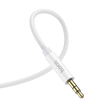 AUX Audio кабель 3,5 мм на Type-C, UPA19, HOCO, серебряный