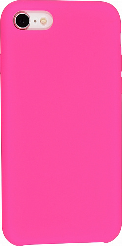 Чехол-накладка для iPhone 7/8/SE (2020), Silicon Case, ярко-розовый