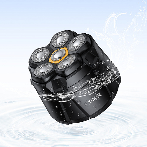 Электробритва с 6-ю лезвиями HP300, Hoco, мощность 1200-1350 Вт, серый
