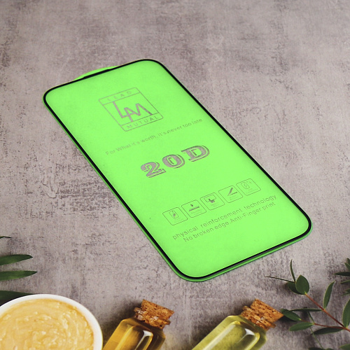 Защитное стекло на iPhone 16 Pro/17, 20D, черное, X-CASE