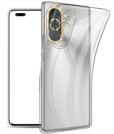 Чехол силиконовый для Huawei Nova 10 (4G/5G), с защитой камеры, X-CASE, прозрачный