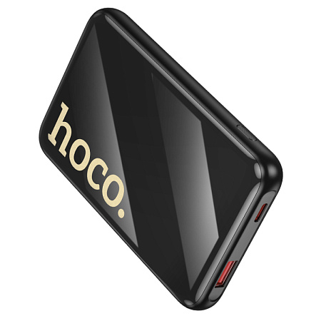 Универсальный Доп. Аккумулятор 10000mAh, Q37, HOCO, 1 USB (22.5W)+1 PD (20W)+Type-C+Lighting, черный