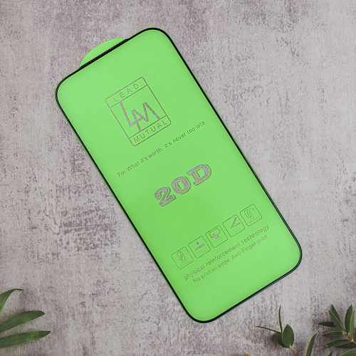 Защитное стекло на iPhone 17 Pro Max, 20D, прозрачное с черной рамкой, X-CASE