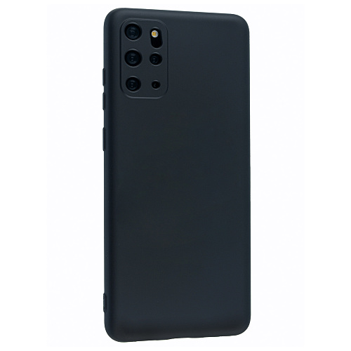 Чехол силиконовый для Samsung Galaxy S20 Plus, с микрофиброй внутри, с защитой камеры, X-CASE, черный