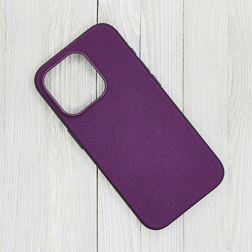 Чехол-накладка для iPhone 15 Pro, тканевый, магнитный (MagSafe), без лого, X-CASE, винный