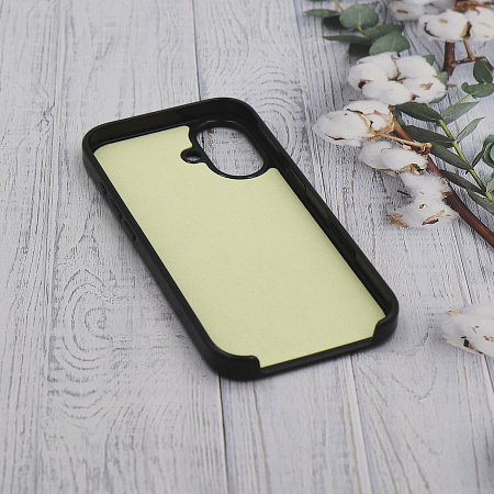 Чехол-накладка для iPhone 16, глянцевый, магнитный (MagSafe), без лого, X-CASE, черный