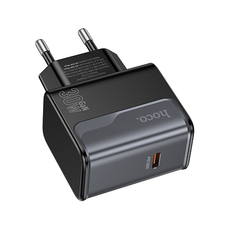 Сетевое зарядное устройство, 1 PD 30W (CS72A), HOCO, цвет черный