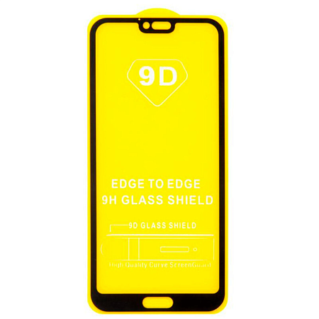 Защитное стекло на Honor 10, 9D, черный, X-CASE