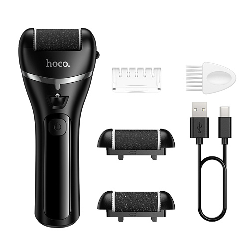 Электрическая пилка для ног, HP90, HOCO, 3 скорости, черный