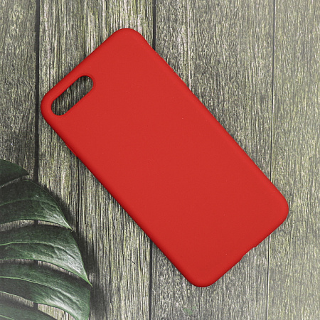 Чехол-накладка для iPhone 7 Plus/8 Plus, Silicon Case, без лого, красный