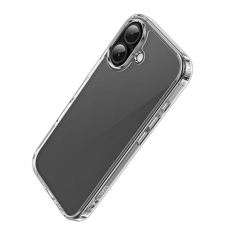 Чехол силиконовый для iPhone 17, Противоударная серия TPU, HOCO, прозрачный