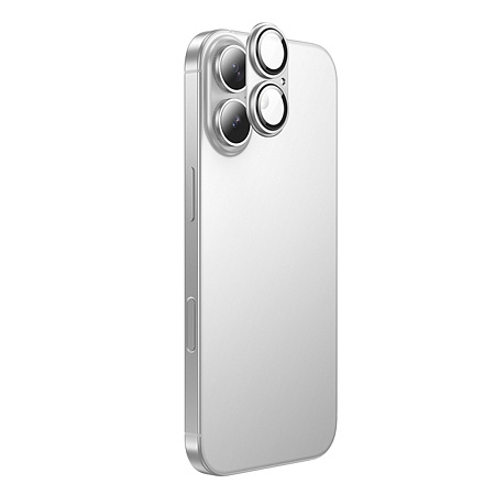 Защитное стекло для iPhone 17, V16, HOCO, на заднюю камеру, алюминий, серебряный