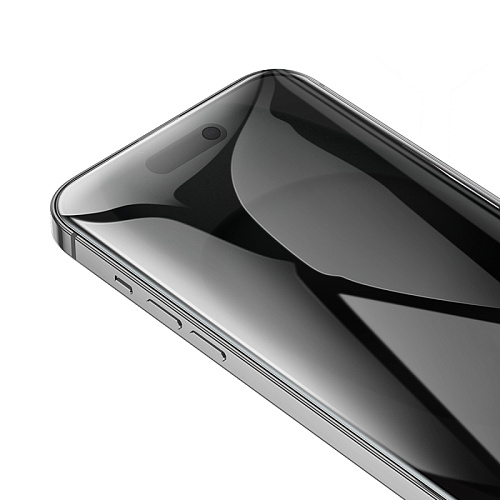 Защитное стекло для iPhone 15/16, G777 Plus, HOCO, anti-static, антишпион, черное