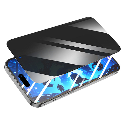Защитное стекло для iPhone 14 Pro Max, A777 Plus, HOCO, антишпионское, черное