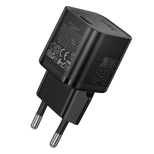 Сетевое зарядное устройство, 1 PD 35W (N66), HOCO, цвет черный