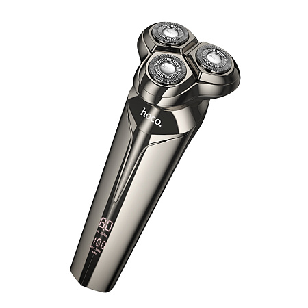 Электробритва с тремя лезвиями, HP39, HOCO, вес 135 г, время работы 60 минут, серый, серый
