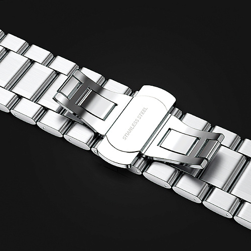 Ремешок на руку универсальный для умных часов 22мм, HOCO, WH13, стальной, серебристый