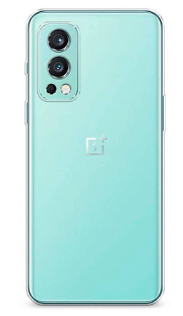 Чехол силиконовый для OnePlus Nord 2 (5G), с защитой камеры, X-CASE, прозрачный