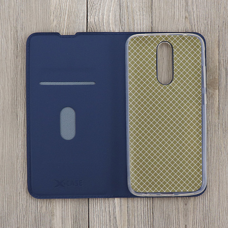 Чехол-книжка для Xiaomi Redmi 8, X-CASE, боковой, синий