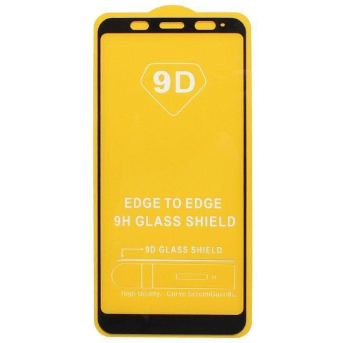 Защитное стекло на Xiaomi Redmi Note 5 Pro/Note 5, 9D, черный, X-CASE