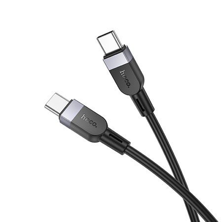 Кабель Type-C на Type-C, HOCO, X109, силиконовый, 2м, 60W, черный