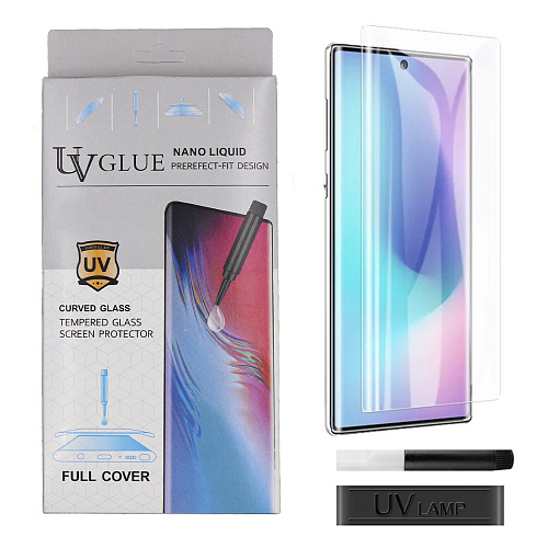 Защитное стекло на Samsung, Galaxy Note 20 Ultra (4G/5G), 3D ультрафиолет, прозрачное, X-CASE