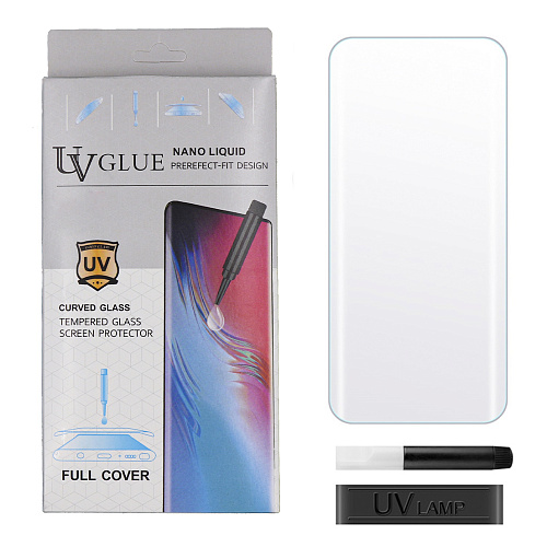 Защитное стекло на Honor 70, ультрафиолет, прозрачный, X-CASE