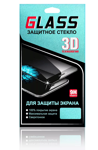Защитное стекло на Samsung A320F, Galaxy A3 (2017), 3D, золотой, X-CASE