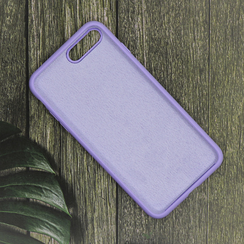 Чехол-накладка для iPhone 7 Plus/8 Plus, Silicon Case, без лого, сиреневый