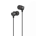 Проводные наушники M51 Proper sound Universal Earphone, HOCO, вакуумные с микрофоном, черные