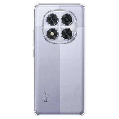Чехол силиконовый для Xiaomi Redmi Note 14 Pro (5G), с защитой камеры, X-CASE, прозрачный
