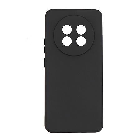 Чехол силиконовый для Realme 13 Plus (5G), с микрофиброй внутри, с защитой камеры, X-CASE, черный