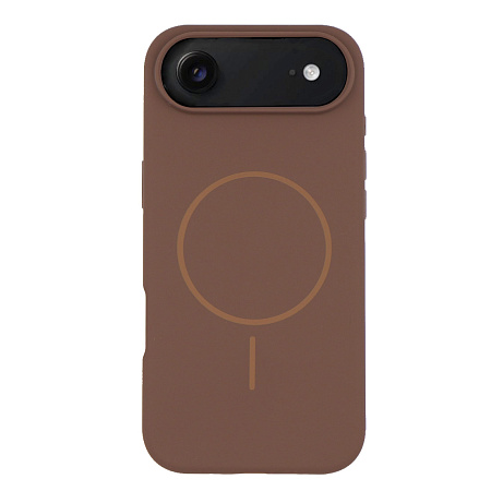 Чехол-накладка для iPhone 17 Air, Silicon Case, магнитный (MagSafe), без лого, X-CASE, коричневый