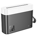Универсальный Доп. Аккумулятор 50000mAh, J94A, HOCO, выход: 2 USB (22.5W)+1 PD (20W), с фонариком и дисплеем,  черный