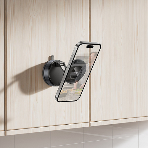 Держатель автомобильный на стекло/торпеду магнитный, H86, HOCO, серый Держатель автомобильный на стекло/торпеду магнитный, H86, HOCO, серый