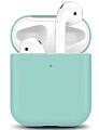 Чехол силиконовый для Airpods 1/Airpods 2 case, X-CASE, бирюзовый
