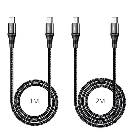 Кабель Type-C на Type-C, HOCO, X50, 2М, 100 Вт, черный