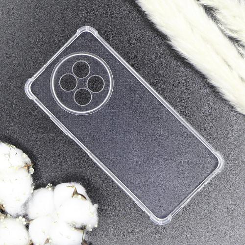 Чехол силиконовый для Realme 12 (5G), усиленные края, с защитой камеры, X-CASE, прозрачный