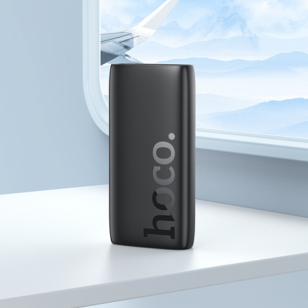 Универсальный Доп. Аккумулятор 20000mAh, J122A, HOCO, выход: 2 USB (22.5W)+1 PD (20W), черный