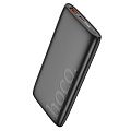 Универсальный Доп. Аккумулятор 10000mAh, J122, HOCO, выход: 1 USB (22.5W)+1 PD (20W), черный
